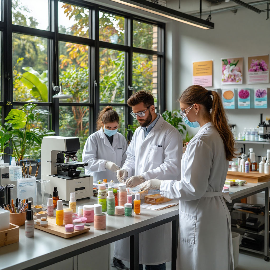 Production of skin care products from natural ingredients.